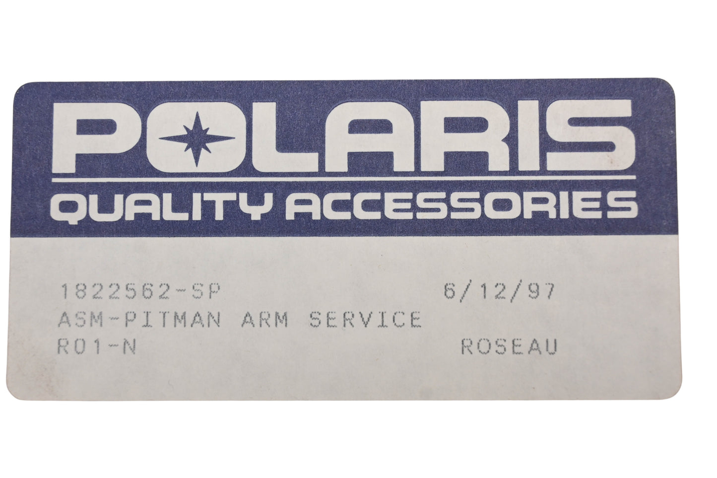 New OEM Polaris 1822562-SP Pitman Arm Assembly NOS