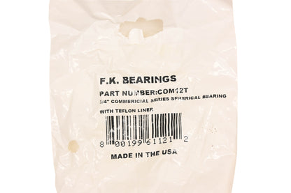 F.K. COM12T 3/4" Commercial Bearing NOS