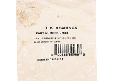 F.K. JMX8 1/2x1/2 Precision Tie Rod End NOS