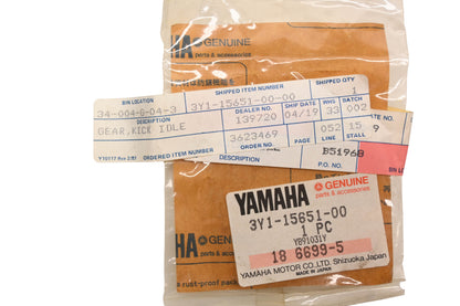 New OEM Yamaha 3Y1-15651-00-00 Kick Start Idle Gear NOS