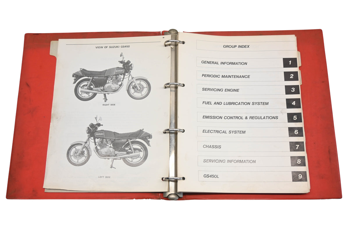 OEM Suzuki 99501-34060-03E GS450 Service Manual GS450S GS450L
