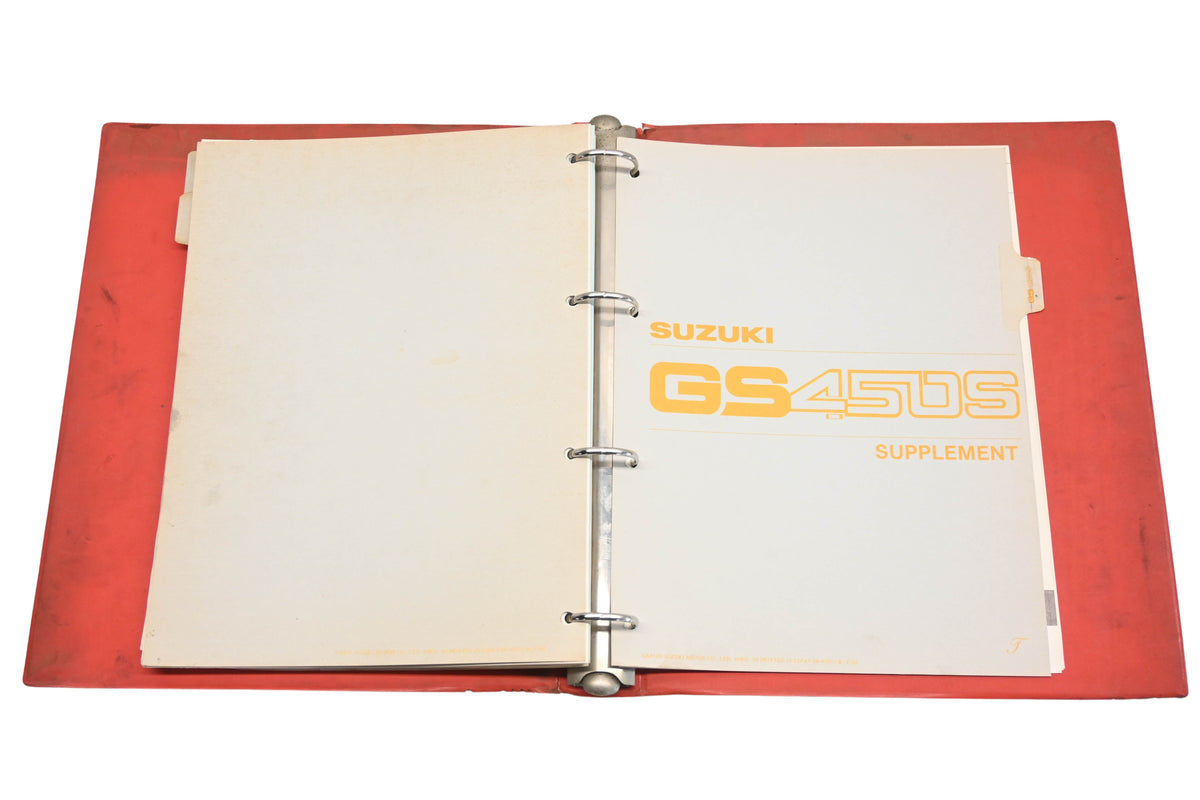 OEM Suzuki 99501-34060-03E GS450 Service Manual GS450S GS450L