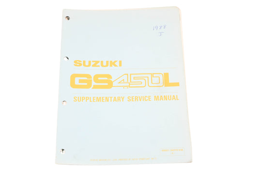 OEM Suzuki 99501-34070-03E GS450L Supplementary Service Manual