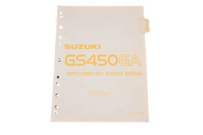 OEM Suzuki 99501-34040-03E GS450GA Supplementart Service Manual