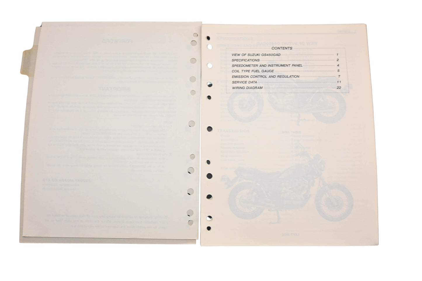 OEM Suzuki 99501-34040-03E GS450GA Supplementart Service Manual