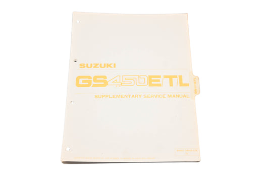 OEM Suzuki 99501-34000-03E GS450E/R/L Supplementary Service Manual