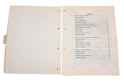 OEM Suzuki 99501-34000-03E GS450E/R/L Supplementary Service Manual