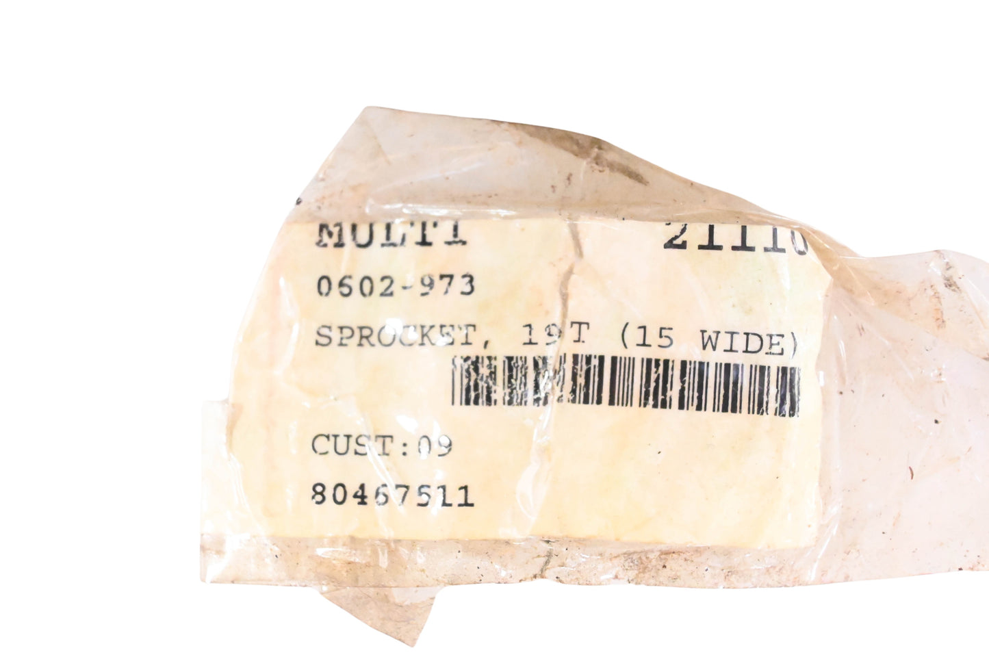 New OEM Arctic Cat 0602-973 19T Sprocket NOS