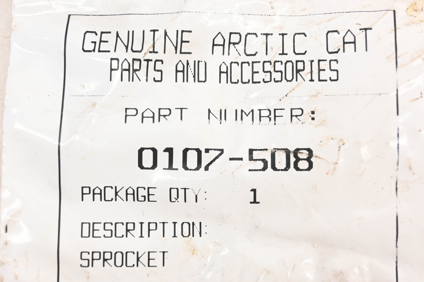 New OEM Arctic Cat 0107-508 24T Sprocket NOS