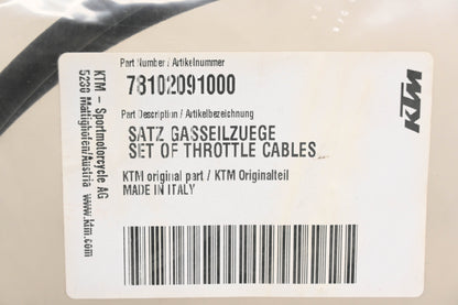 New OEM KTM 78102091000 Throttle Cable Assembly NOS
