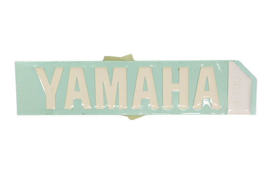New OEM Yamaha 99247-00080-00 White Emblem Decal NOS