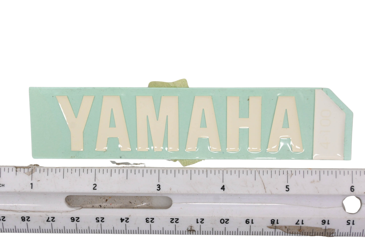 New OEM Yamaha 99247-00080-00 White Emblem Decal NOS
