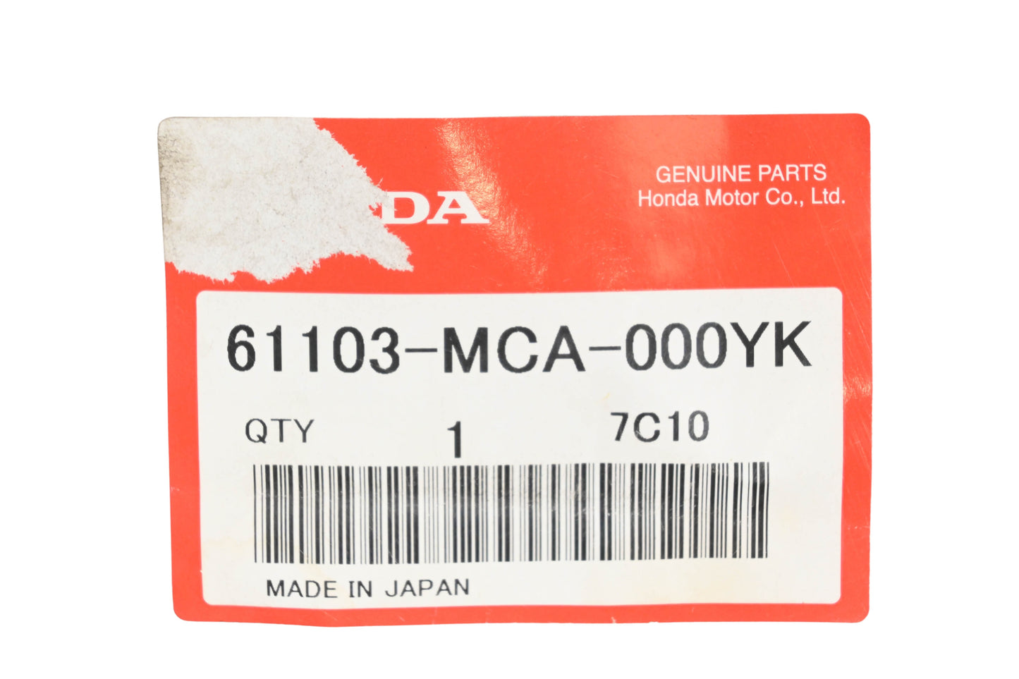 New OEM Honda 61103-MCA-000YK Black Fender NOS