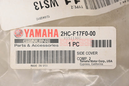 New OEM Yamaha 2HC-F17F0-00-00 Yellow Righthand Side Panel NOS