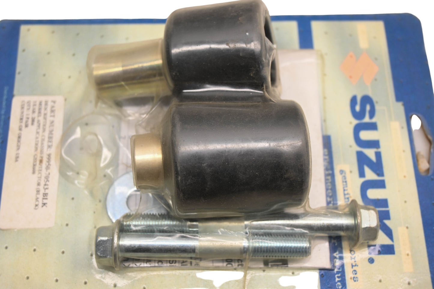 New OEM Suzuki 99950-70543-BLK Black Chassis Frame Slider Kit NOS