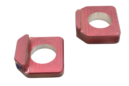 New OEM Suzuki 990A0-65002-RED Red Rear Axle Block Kit NOS