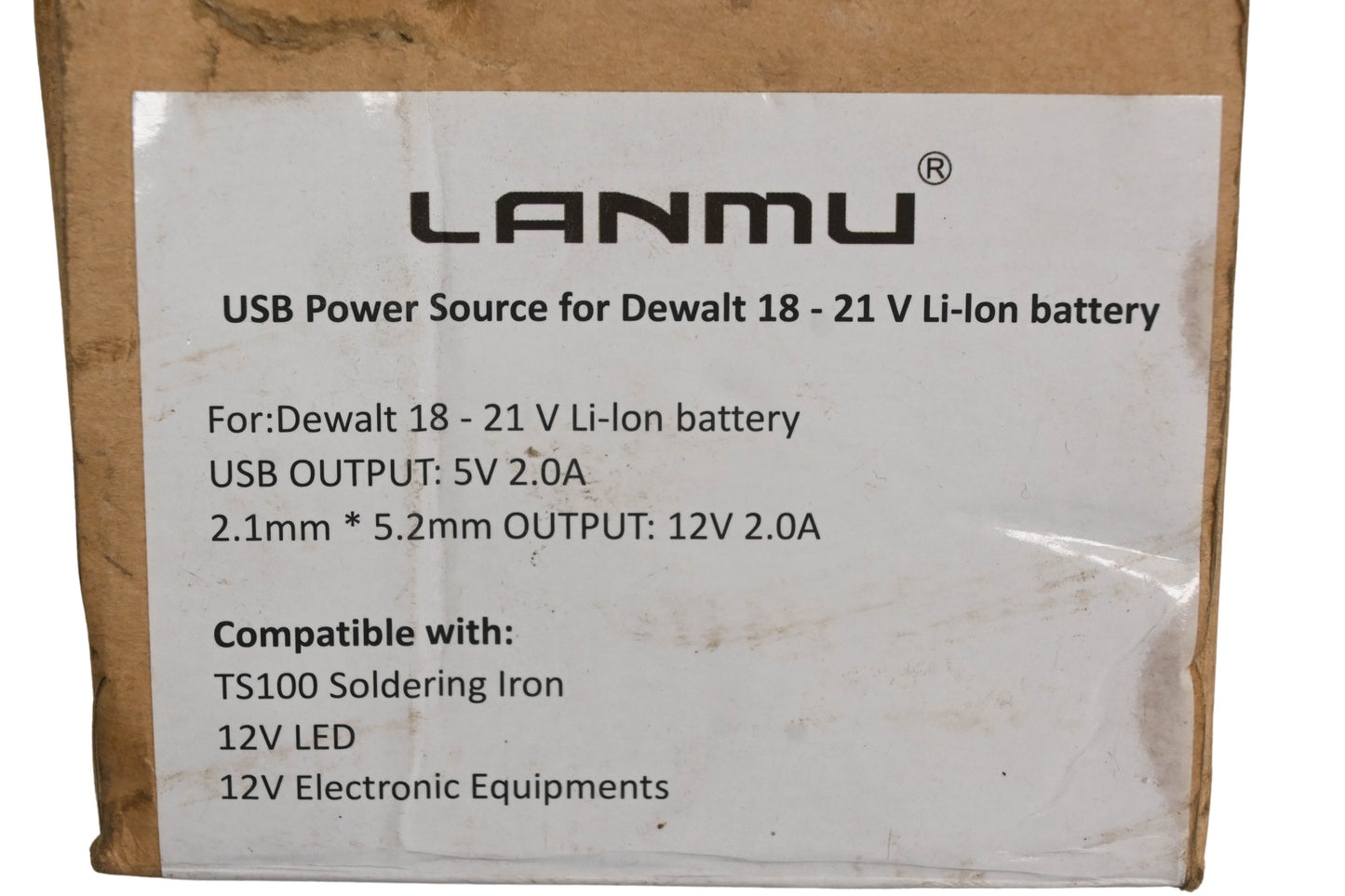 Lanmu ?A03000A00US4 USB Dewalt 18-21v Li-ion Battery Charger Kit NOS
