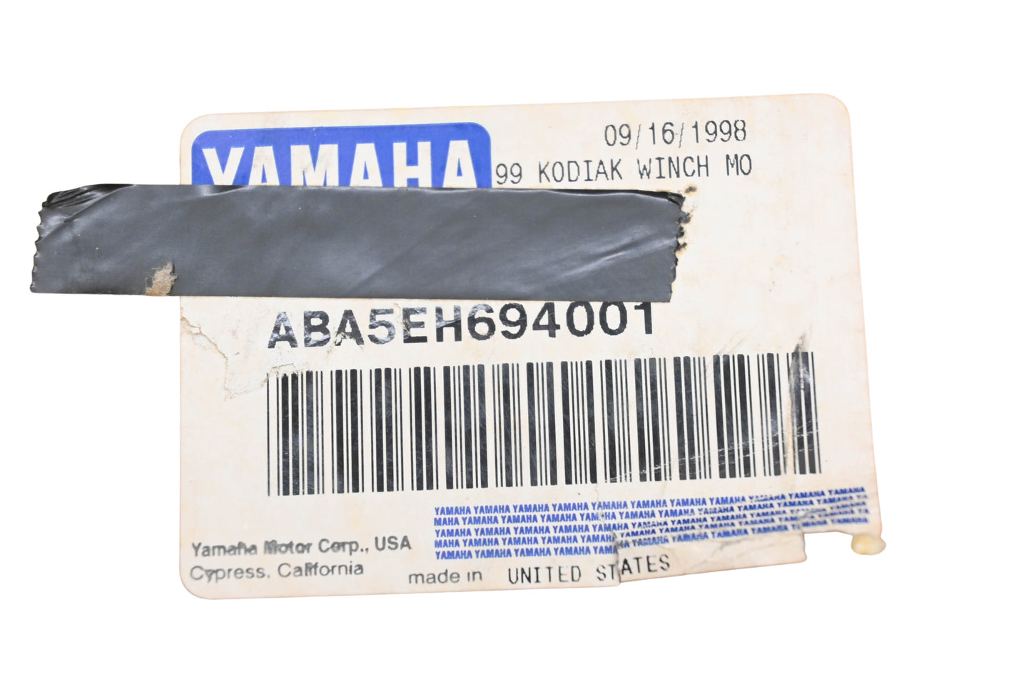 New OEM Yamaha ABA-5EH69-40-01 Winch Mount Kit NOS