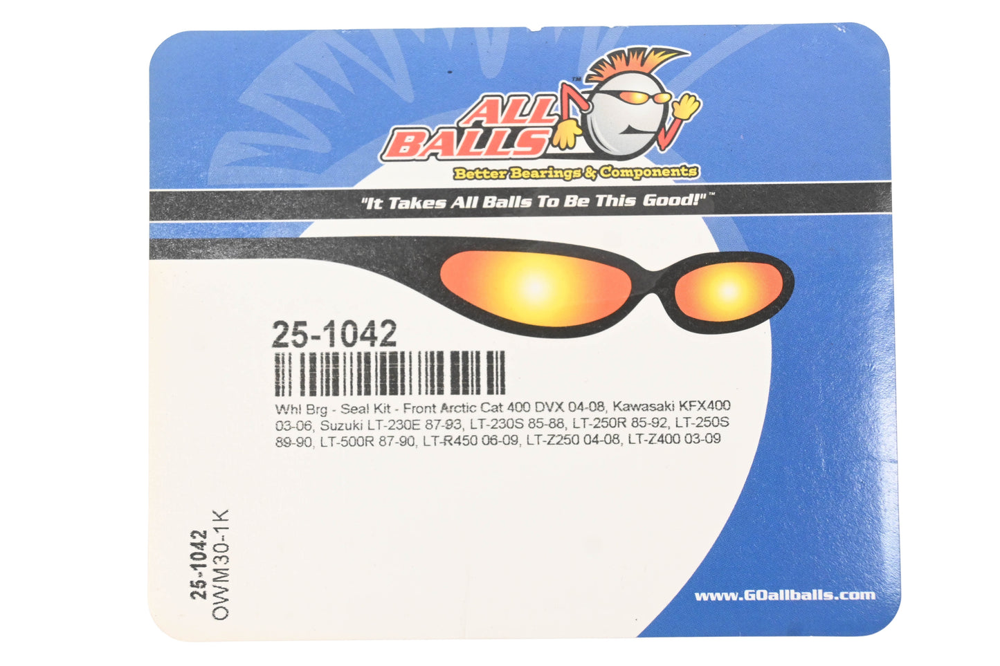All Balls 25-1042 Front Wheel Bearing Seal Kit NOS