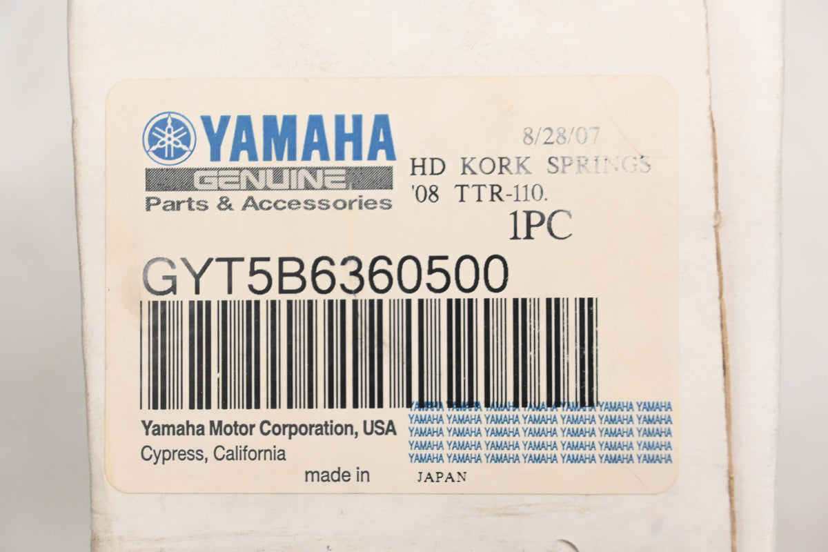 New OEM Yamaha GYT-5B636-05-00 Fork Spring Kit NOS