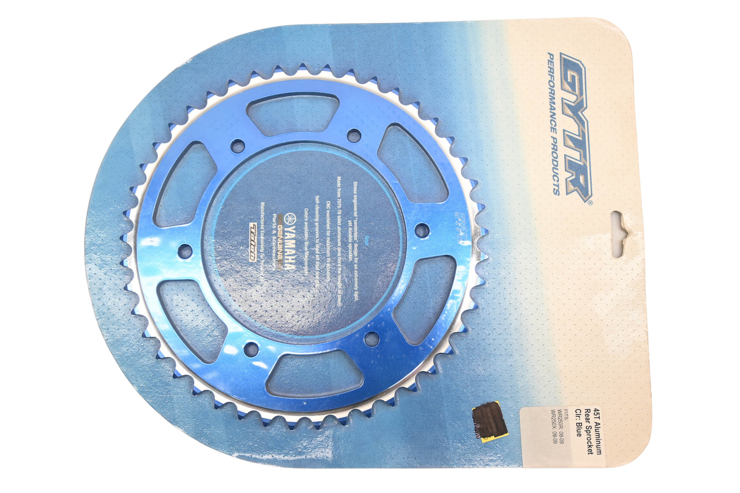 New OEM Yamaha GYT-0SS55-50-71 Rear Clear Blue Sprocket 45T NOS