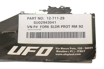 UFO Plast 12-711-29, 1271129, SU02943041 White Fork Slider Protection Kit NOS