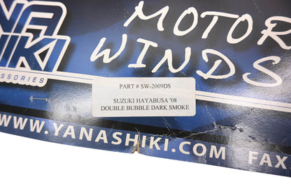 Yana Shiki SW-2009DS Double Bubble Dark Smoke Windscreen NOS