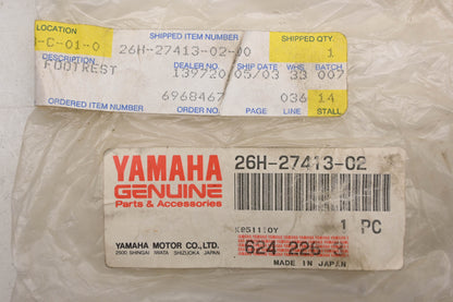 New OEM Yamaha 26H-27413-02-00 Footrest Cover NOS