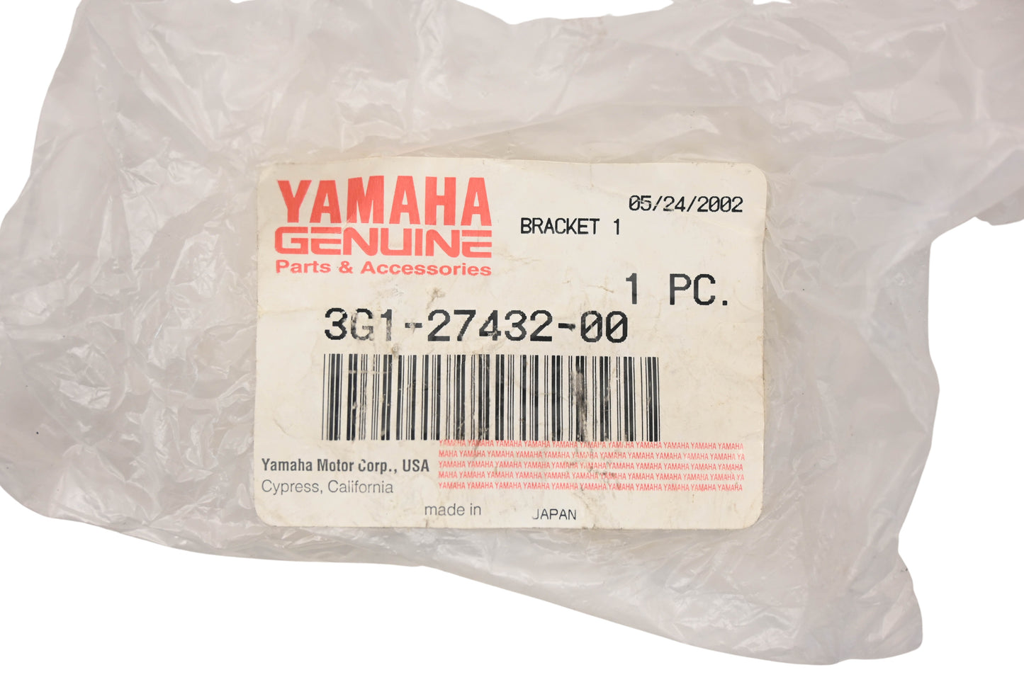 New OEM Yamaha 3G1-27432-00-00 Footrest Stand Bracket NOS