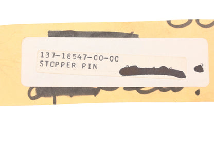New OEM Yamaha 137-18547-00-00 Cam Stopper Pin NOS