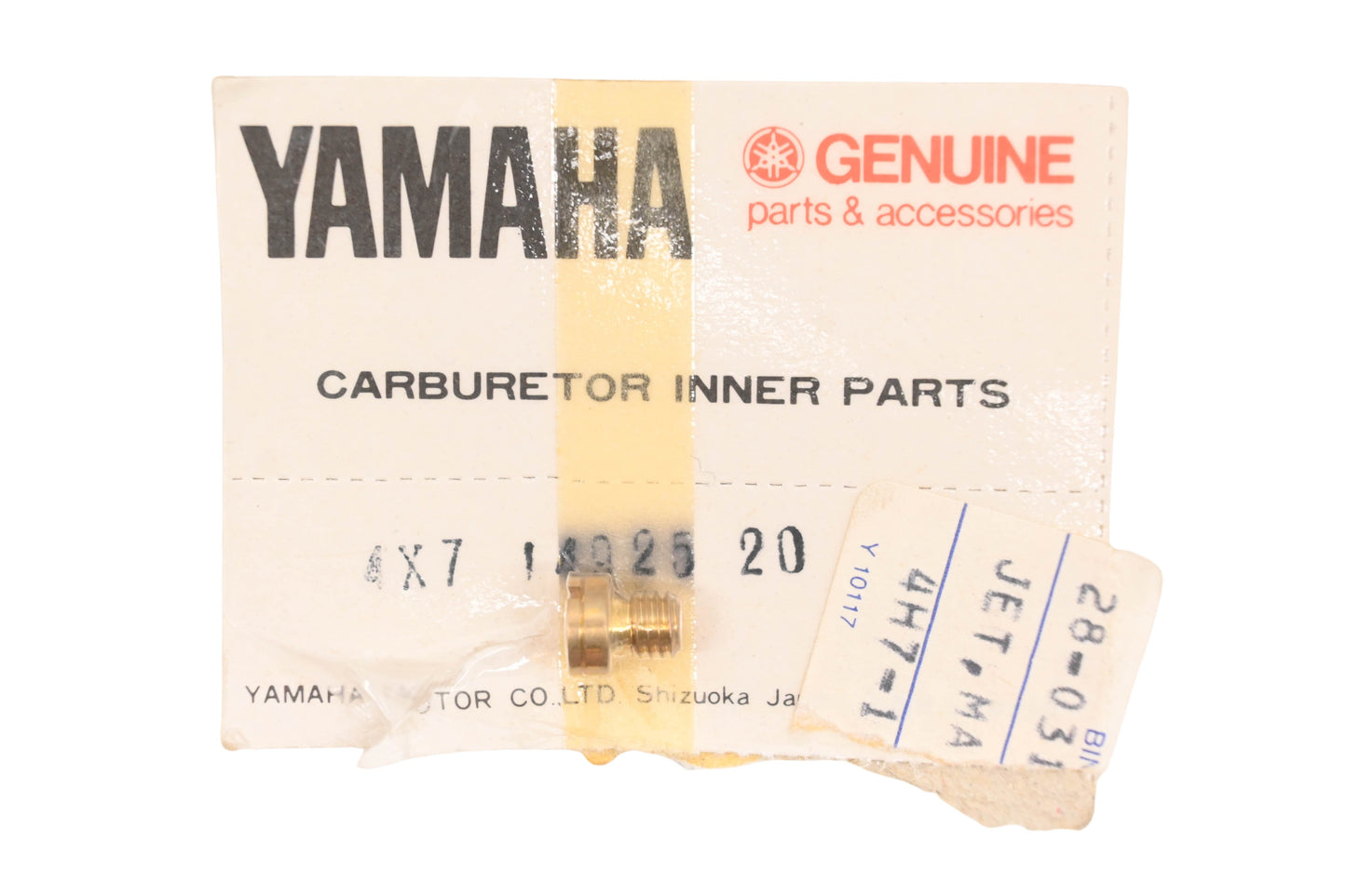New OEM Yamaha 4X7-14925-20-00 Main Jet #120 NOS