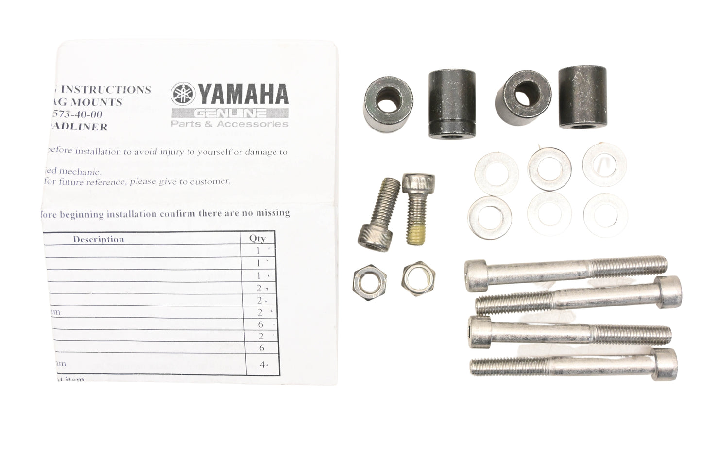 New OEM Yamaha STR-2C573-40-00, STR2C5734000 Saddlebag Mount Kit NOS