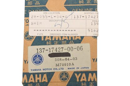 New OEM Yamaha 137-17427-00-06 Shim NOS