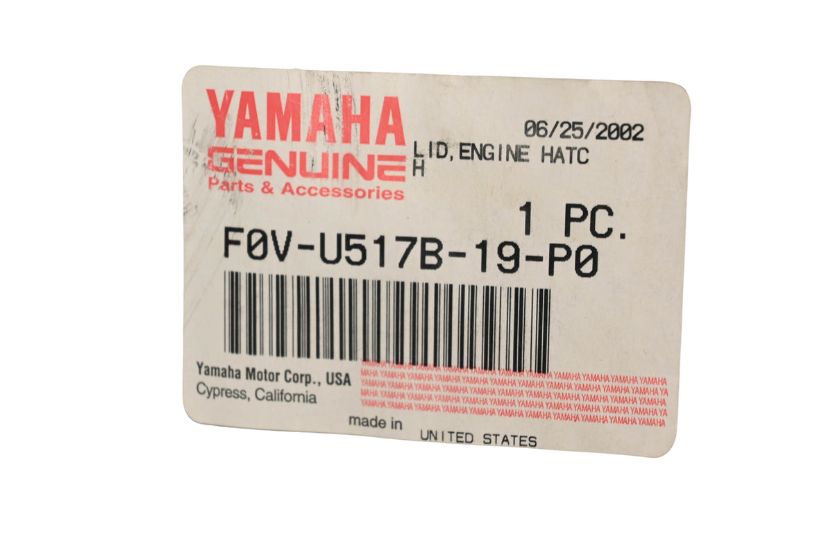 New OEM Yamaha F0V-U517B-19-P0, F0VU517B19P0 Waverunner Blue Front Engine Hatch NOS