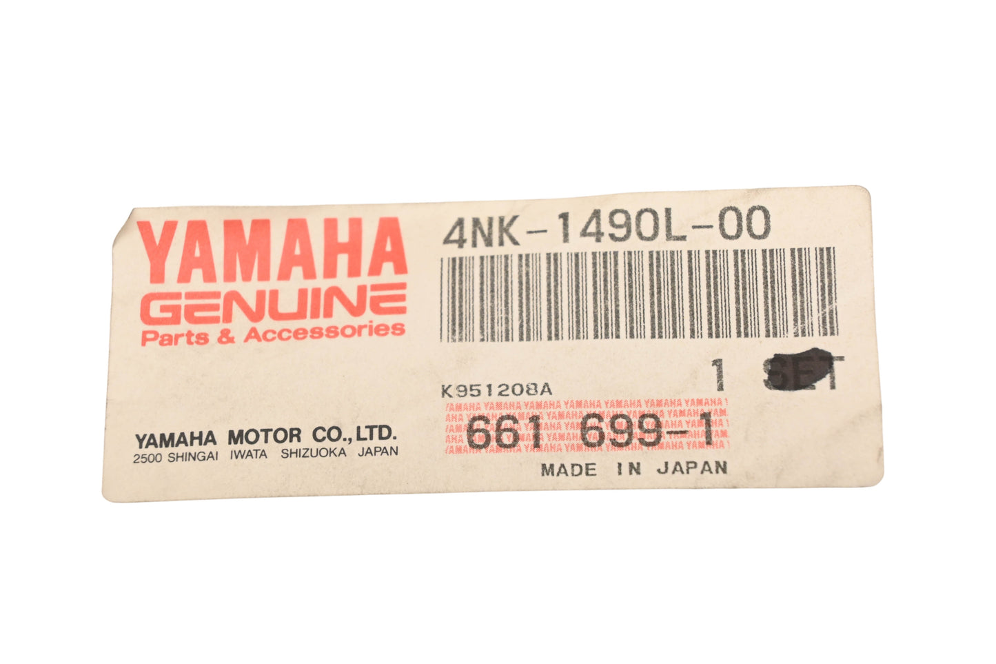 New OEM Yamaha 4NK-1490L-00-00 Starter Lever Kit NOS