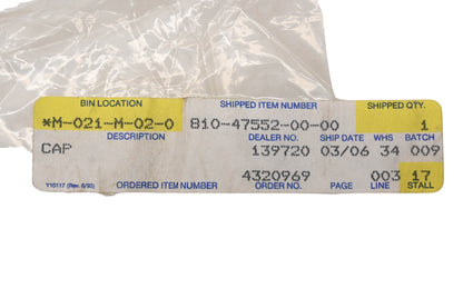 New OEM Yamaha 810-47552-00-00 Cap NOS