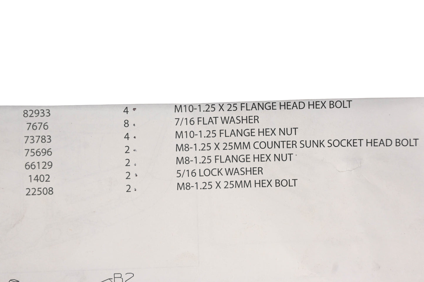 Warn 90941 Winch Mount Hardware Kit NOS