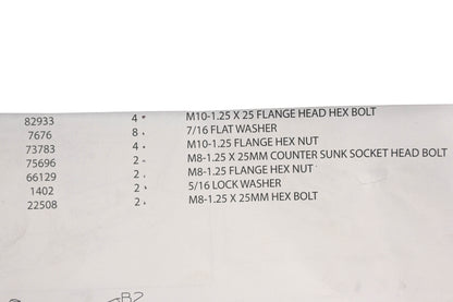 Warn 90941 Winch Mount Hardware Kit NOS