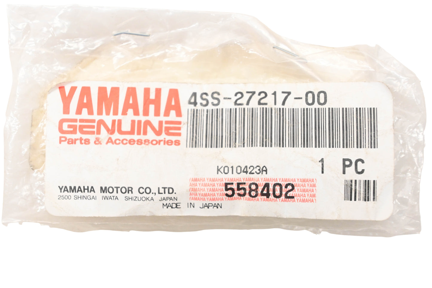 New OEM Yamaha 4SS-27217-00-00, 4SS-27217-00 Footrest Bolt NOS