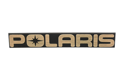 New OEM Polaris 5430685 Gold Hood Emblem NOS