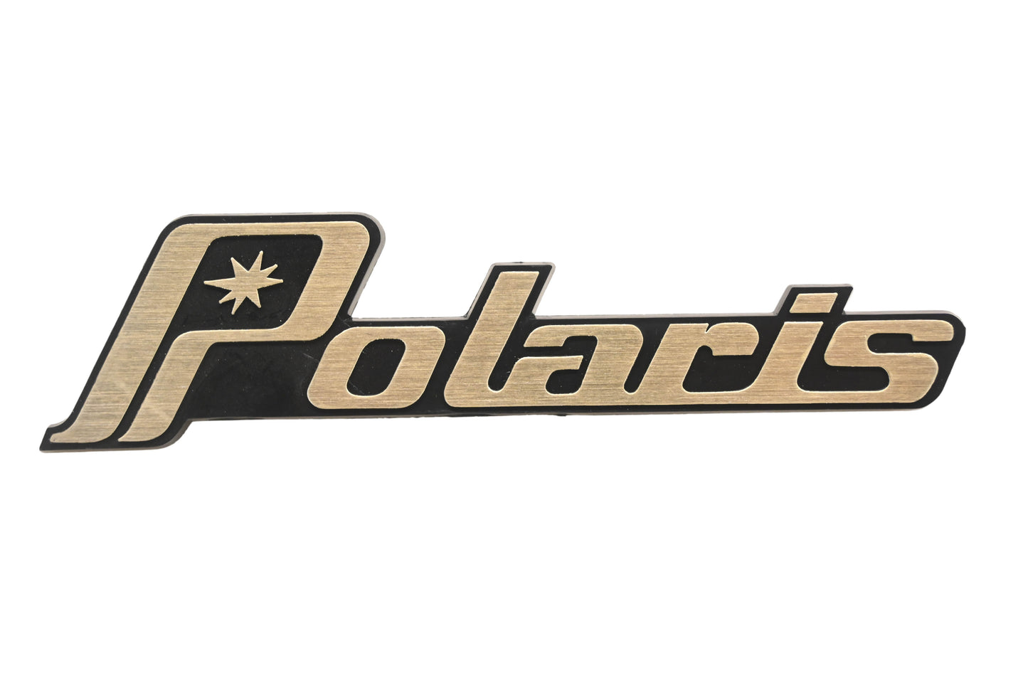 New OEM Polaris 5430640 Gold Logo Plaque NOS