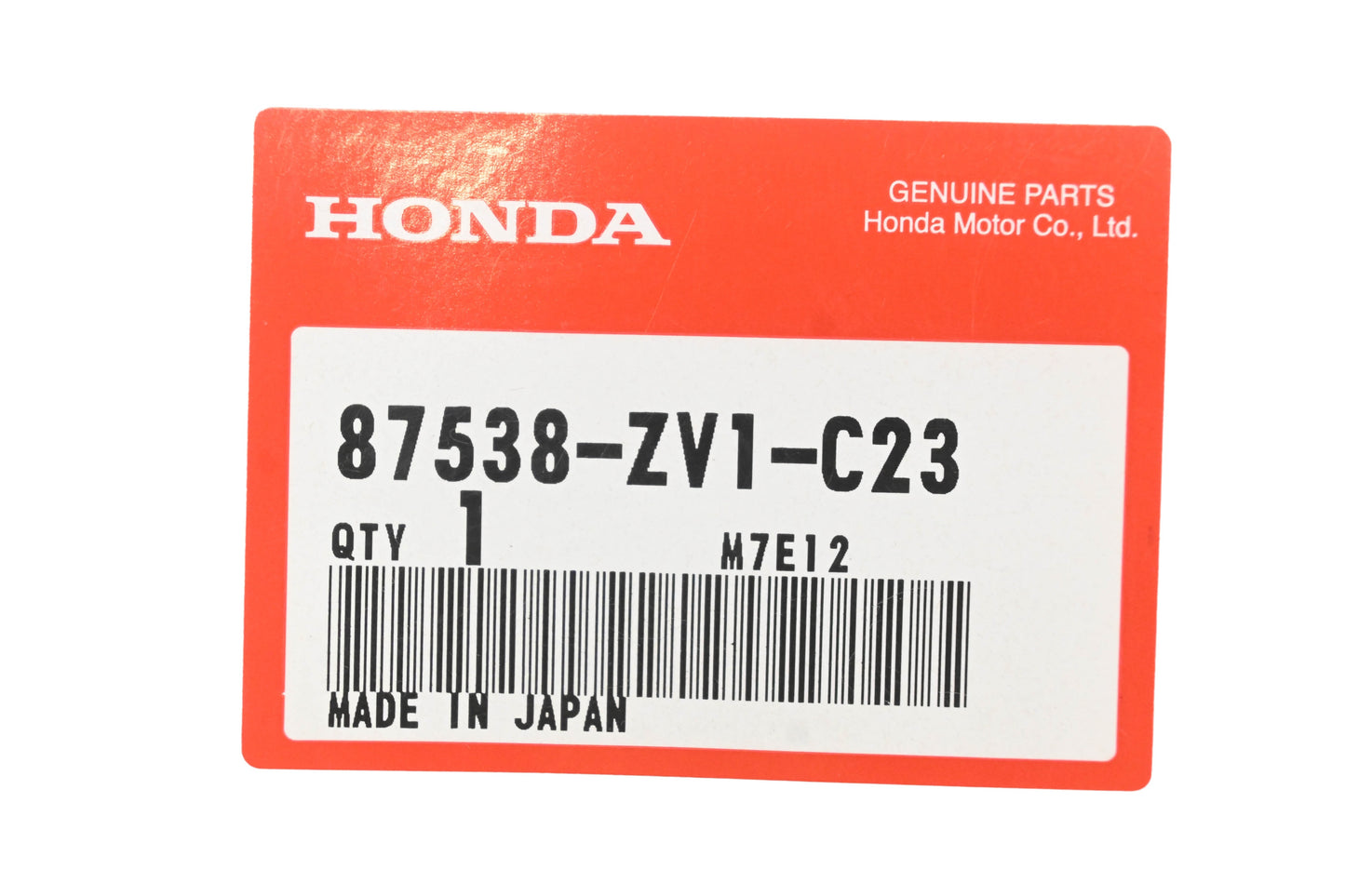 New OEM Honda 87538-ZV1-C23 Warning Label NOS