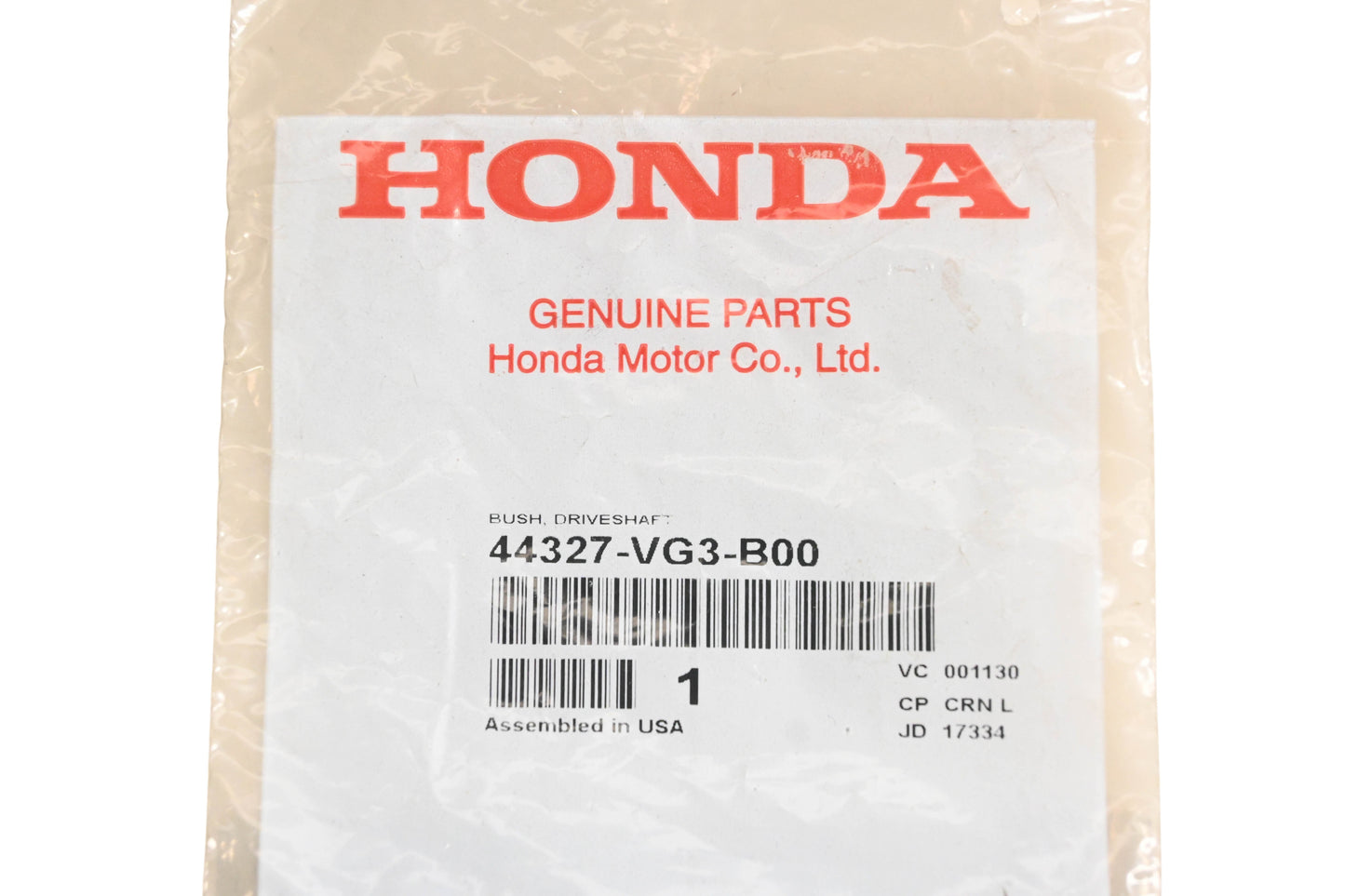 New OEM Honda 44327-VG3-B00 Driveshaft Bushing NOS
