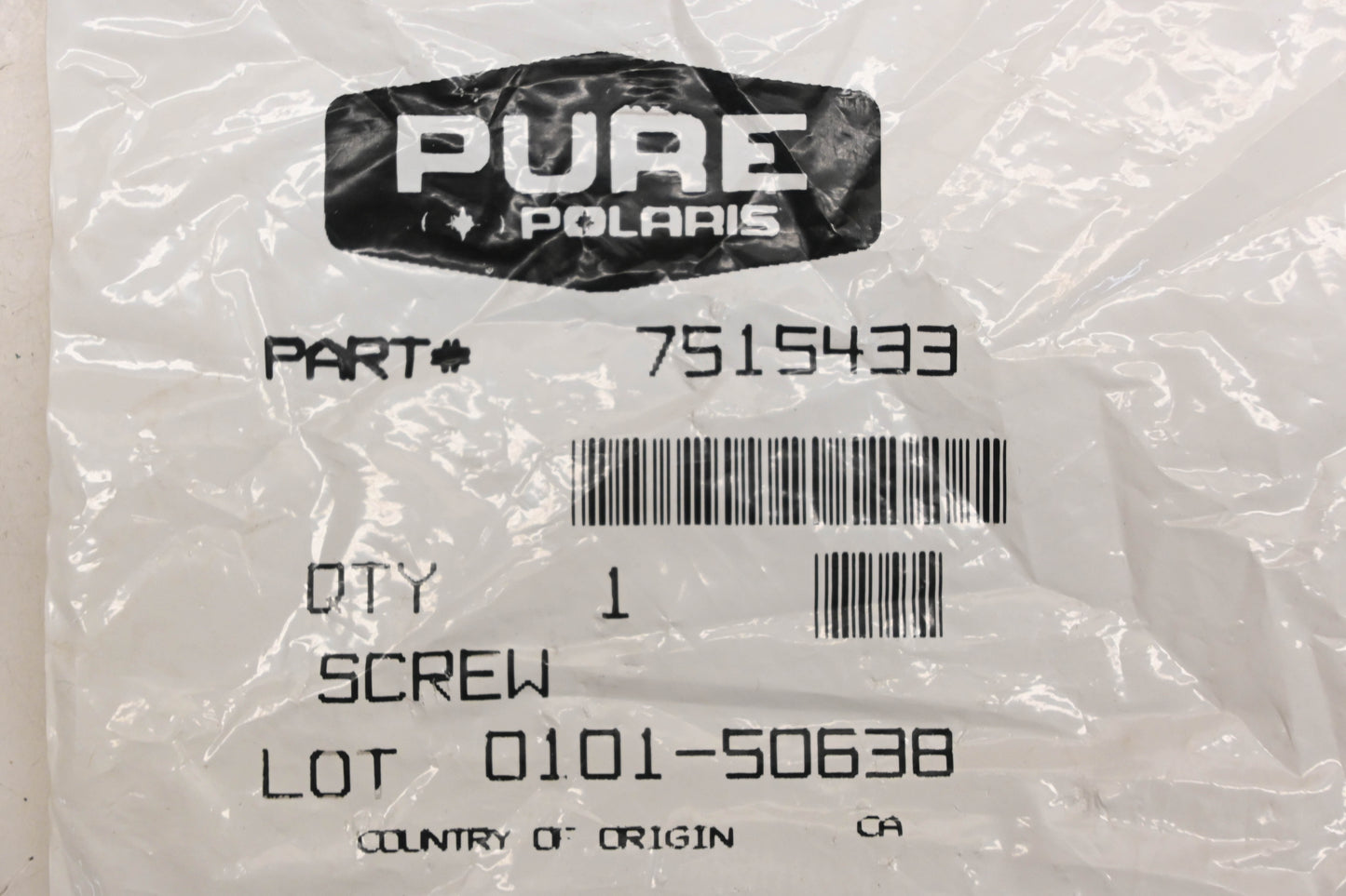 New OEM Polaris 7515433 Screws Qty 3 NOS