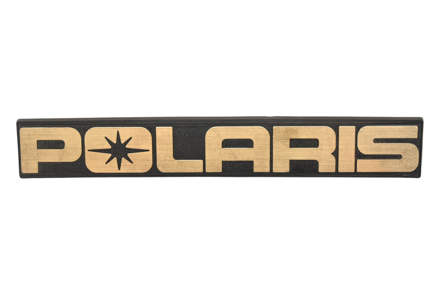New OEM Polaris 2660002 Gold Fuel Tank Emblem NOS