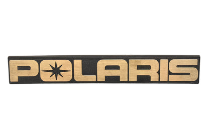 New OEM Polaris 2660002 Gold Fuel Tank Emblem NOS