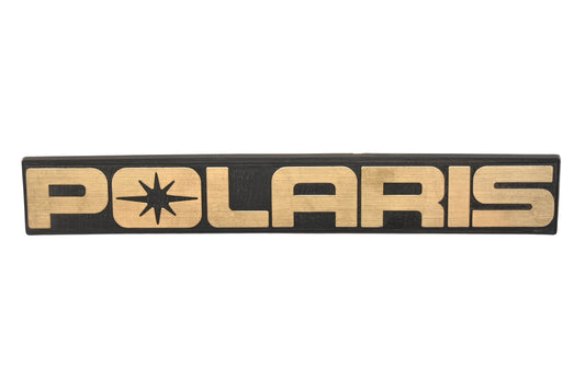 New OEM Polaris 2660002 Gold Fuel Tank Emblem NOS