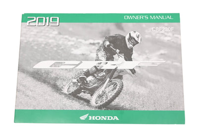 New OEM Honda 31KPS740 2019 CRF230F Owner's Manual NOS