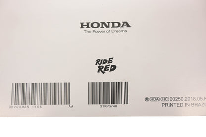New OEM Honda 31KPS740 2019 CRF230F Owner's Manual NOS