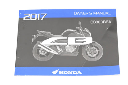 OEM Honda 31K75B10, 00X31-K75-B100 2017 CB3000F/FA Owner's Manual